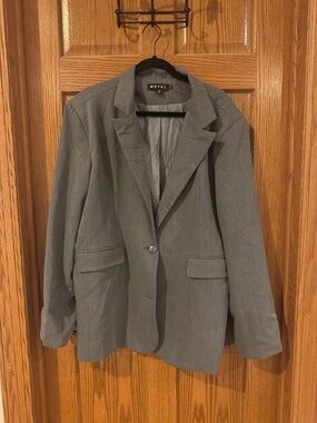 Motel Rocks Gray Blazer Jacket